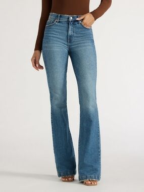 sofia by sofia vergara Medium Blue High-Rise Flare Jeans